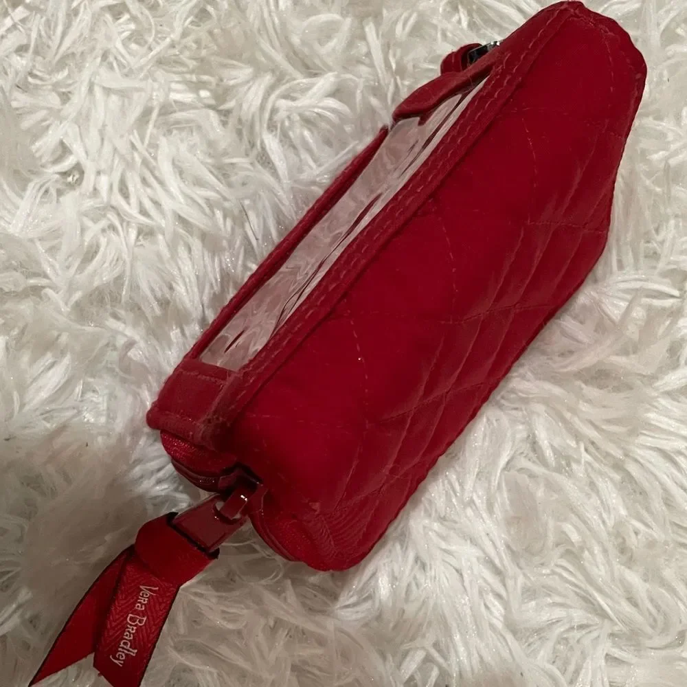 Vera Bradley Quilted Scarlet Keyring Wallet - Picture 7 of 8